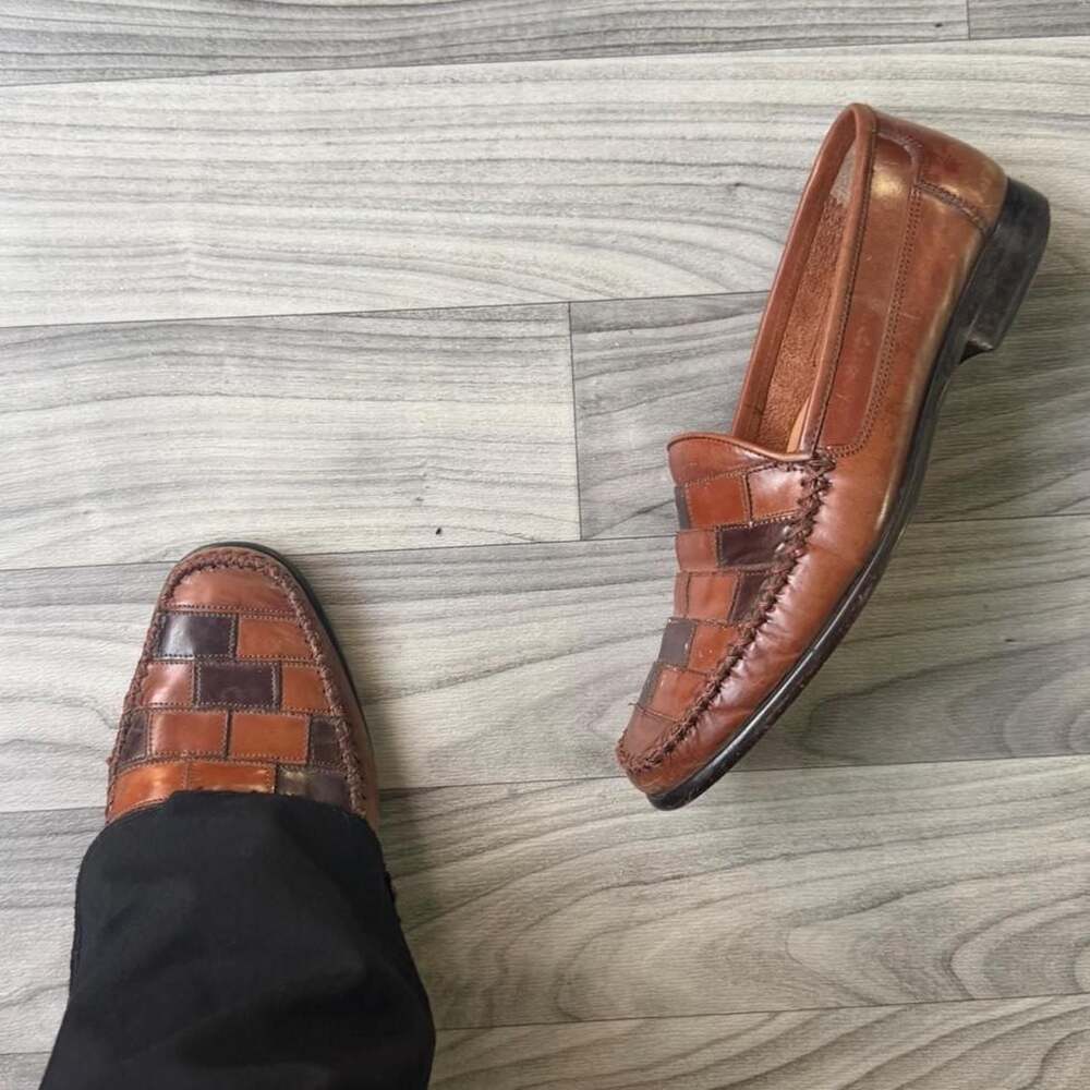Vintage Giorgio Brutini Le Glove Leather Loafers Men 9.5